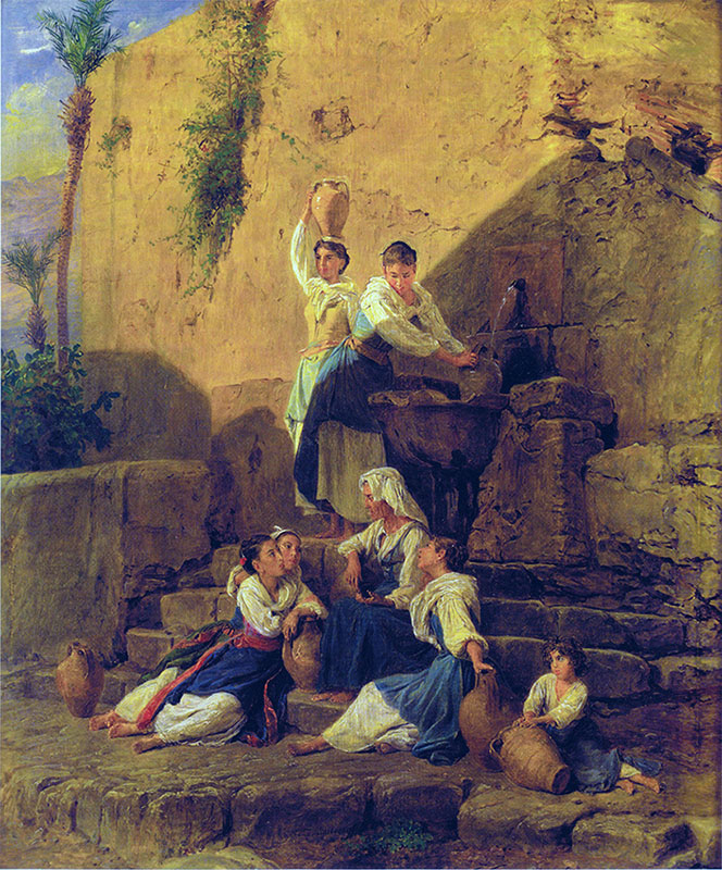At the Fountain in Taormina